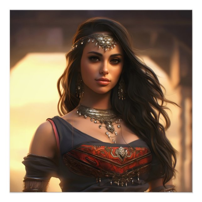 Foto Chica árabe Belleza oriental (Frente)