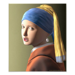 Foto Chica con arete de perlas