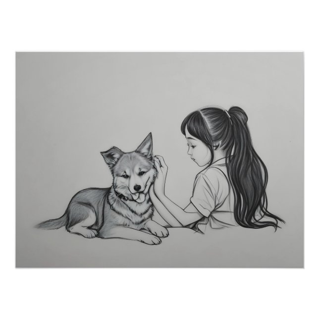 Foto Chica con el perro (Frente)