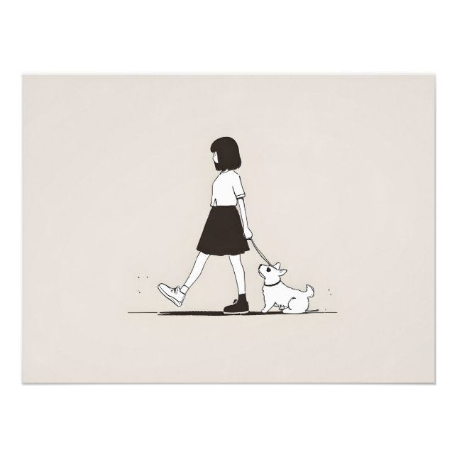 Foto Chica con el perro (Frente)