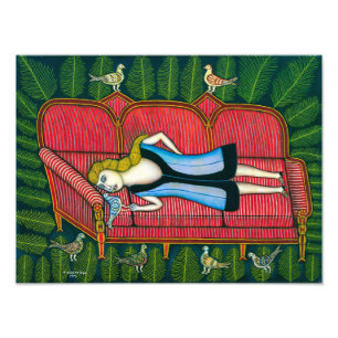 Foto Chica con palomas   Morris Hirshfield  