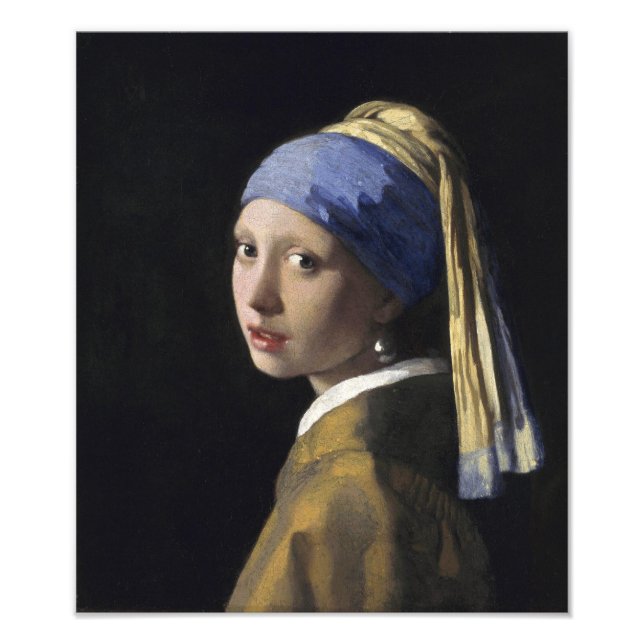 Foto Chica con Pearl Earring de Johannes Vermeer (Frente)