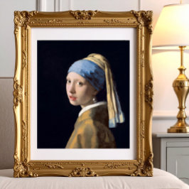 Foto Chica con pendiente de perla 1665 Johannes Vermeer
