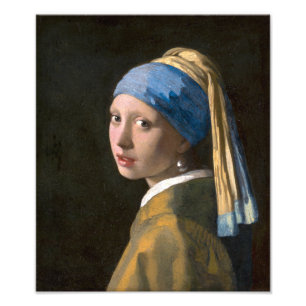 Foto Chica con un pendiente de perla Johannes Vermeer