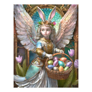 Foto Chica Con Vestido De Ángel Conejito De Pascua
