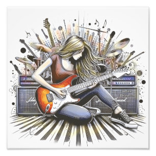 Foto Chica con vibraciones musicales