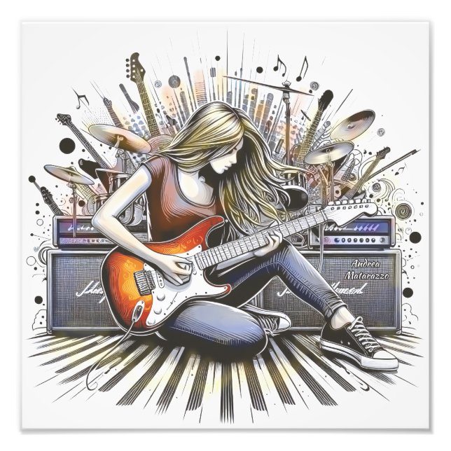 Foto Chica con vibraciones musicales (Frente)