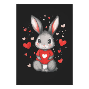 Foto Chica Corazón Amante de Conejos