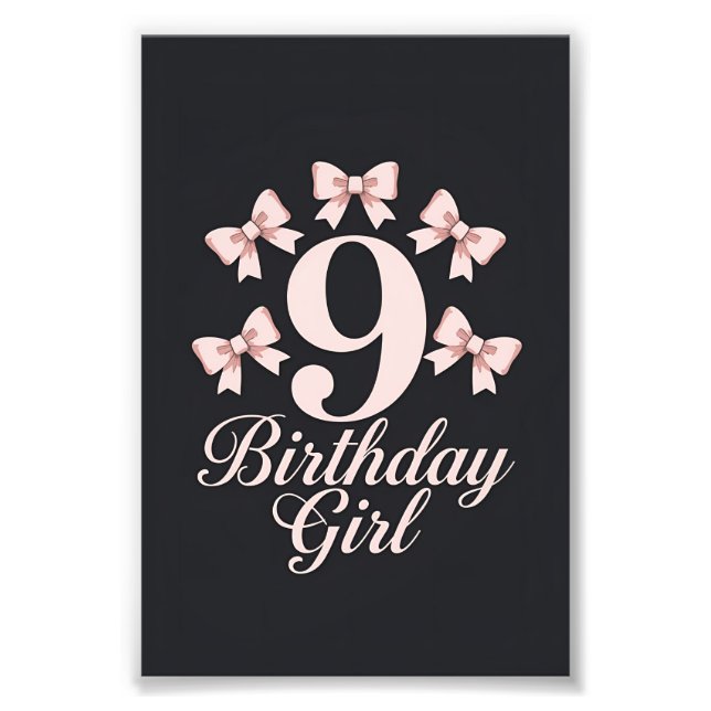 Foto Chica de 9º cumpleaños (Frente)