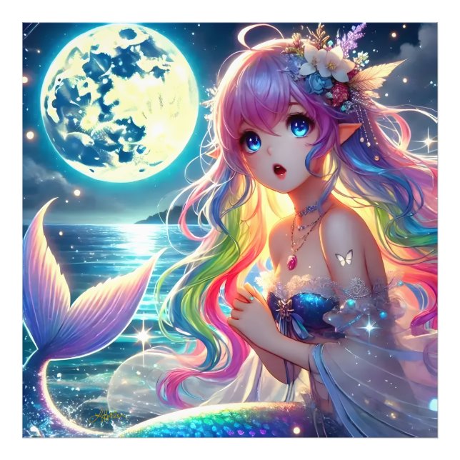 Foto Chica de Anime Cantando Pixie de Luz de Luna Siren (Frente)