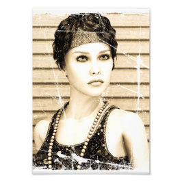 Foto Chica de cosecha, efecto fotográfico antiguo