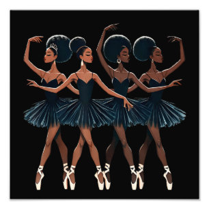 Foto Chica de danza ballet afroamericana negra