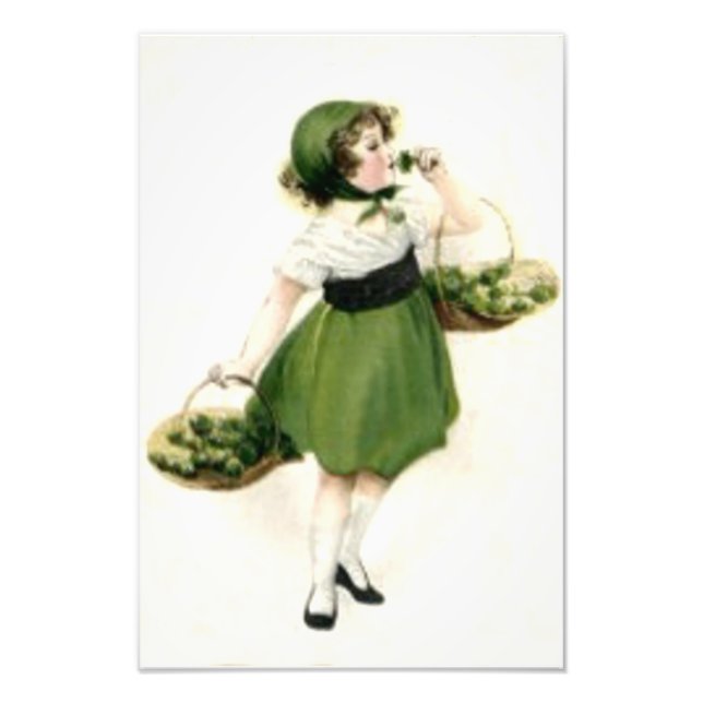 Foto Chica de flores irlandesa Shamrock Green (Frente)