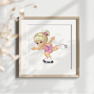 Foto Chica de patinaje sobre hielo