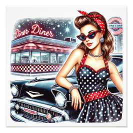 Foto CHICA de Pin Up de RETRO FIFTIES