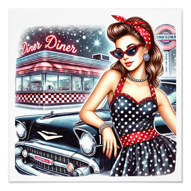 Foto CHICA de Pin Up de RETRO FIFTIES (Frente)