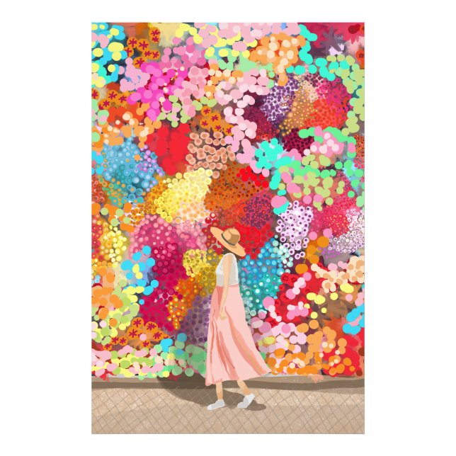 Foto Chica de viajes colorido (Frente)