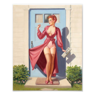 Foto Chica del Pin-Up del Periódico Matutino