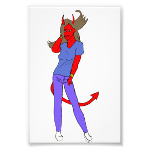Foto chica diablo
