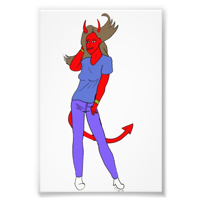 Foto chica diablo (Frente)