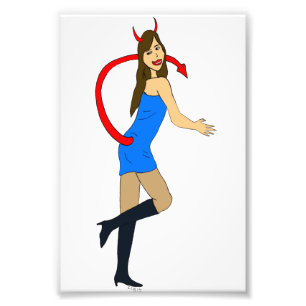 Foto chica diablo
