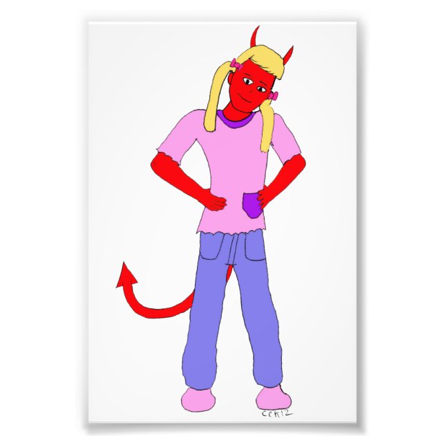 Foto chica diablo (Frente)