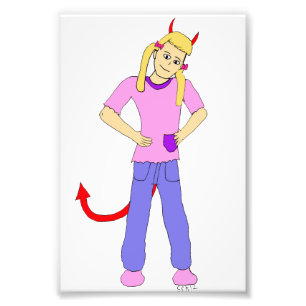 Foto chica diablo