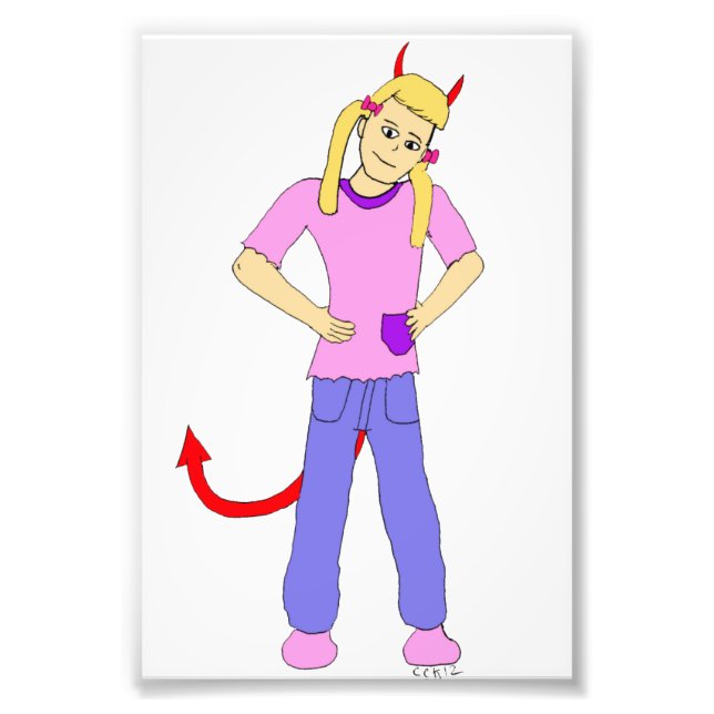 Foto chica diablo (Frente)