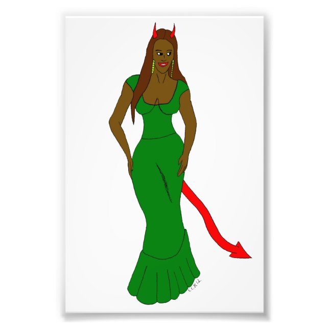 Foto chica diablo    (Frente)