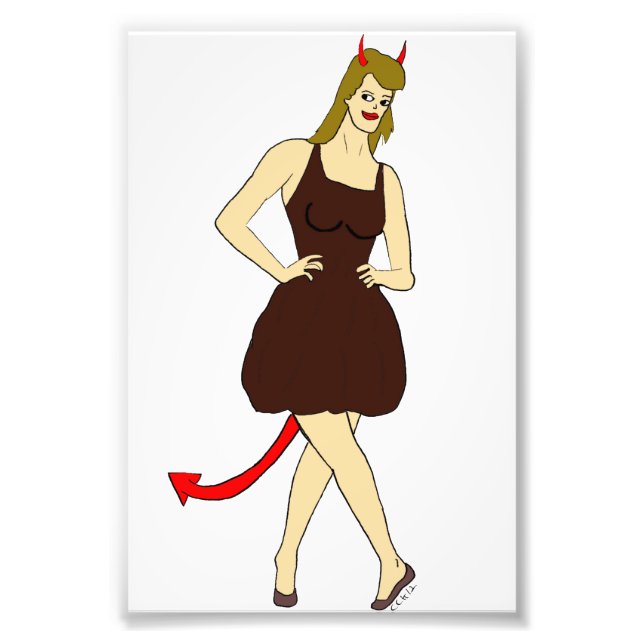 Foto chica diablo (Frente)