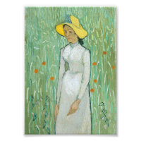 Chica en blanco por Vincent van Gogh