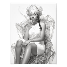 Foto Chica exótico en un Sofa