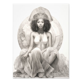 Foto Chica exótico en un Sofa