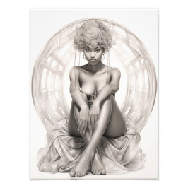 Foto Chica exótico en un Sofa