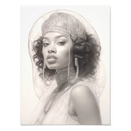 Foto Chica exótico en un Sofa