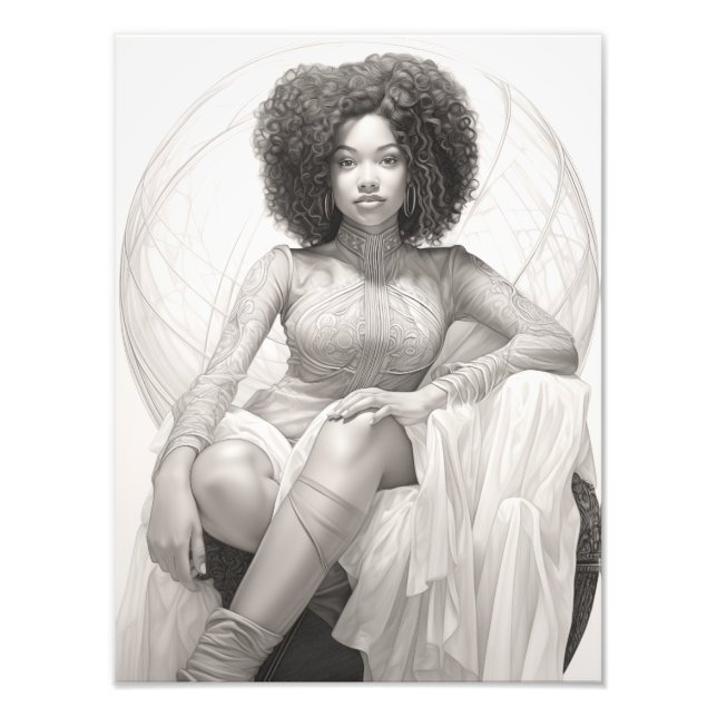 Foto Chica exótico en un Sofa (Frente)