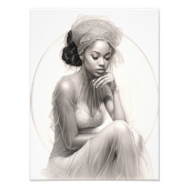 Foto Chica exótico en un Sofa