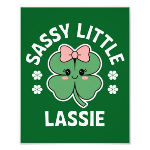 Foto Chica Pequeña Sassy del Día de San Patricio Niños