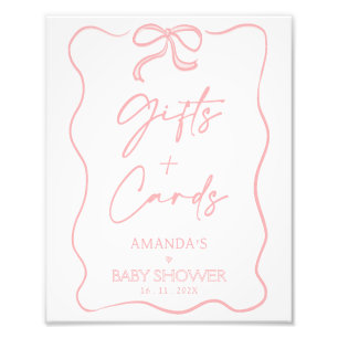 Foto Chica rosado moderno dobla Baby Shower Regalos Rót