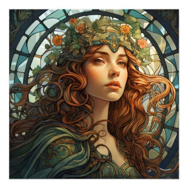 Foto Chica StainGlass Art Nouveau (Frente)