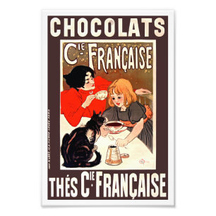 Foto Chica y gato, afiche de época, Alexandre Steinlen