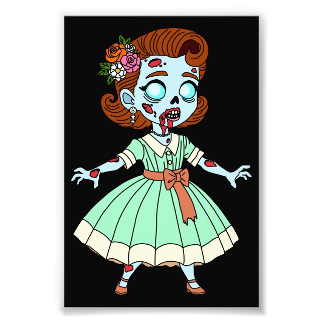 Foto Chica zombie de los 50 (Frente)