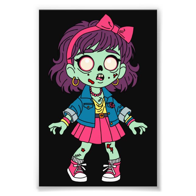 Foto Chica zombie de los 80 (Frente)