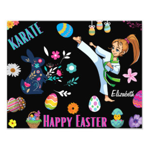 Foto Chicas Karate Feliz Pascua Decorativa