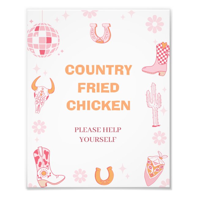 Foto Chicas Retro Primer Rodeo Primer Rótulo Fiesta de  (Frente)