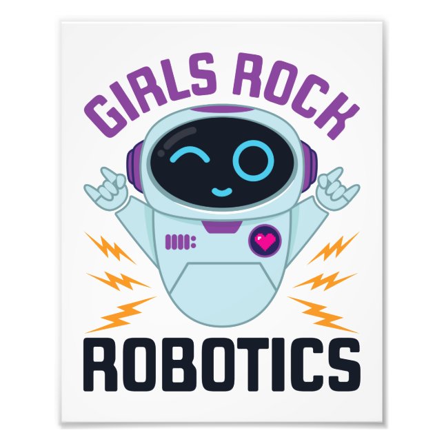 Foto Chicas Rock Robotics Cute Robot Team Women (Frente)