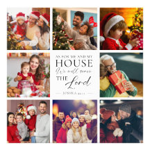 Christian Family Photo Joshua 24:15 Bible Verse