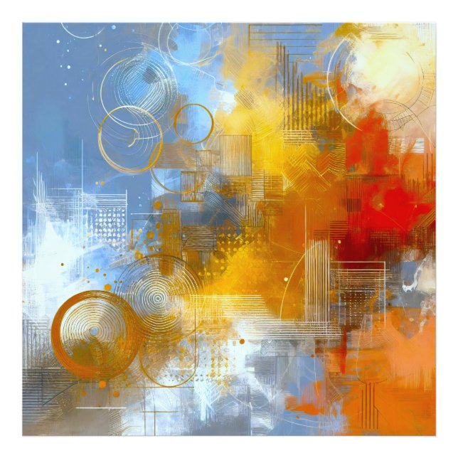 Foto Chromatische Skyline: Puls der urbanen Abstraktion (Frente)