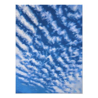 Foto Cielo azul vibrante con nubes blancas brillantes p