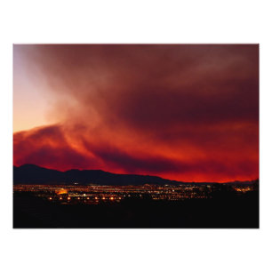 Foto Cielo en el fuego, Las Vegas, poster 24x18 del